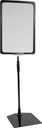 Skyltställ A4 höjd: 30–60 cm svart ram