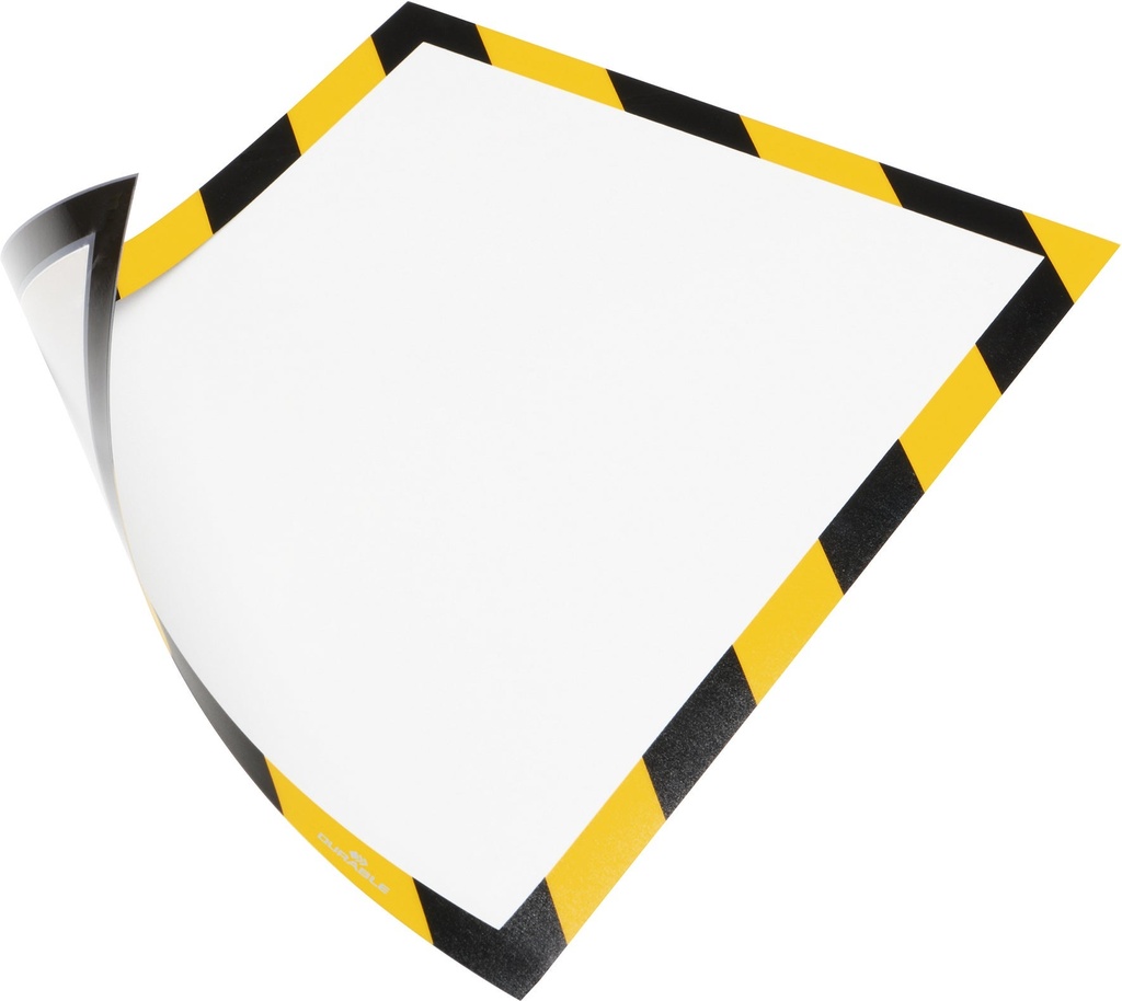 Inforam Duraframe Security Magnetisk A4 gul/svart 5 st/fp