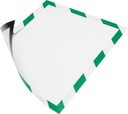 Inforam Duraframe Security Magnetisk A4 grön/vit 5 st/fp