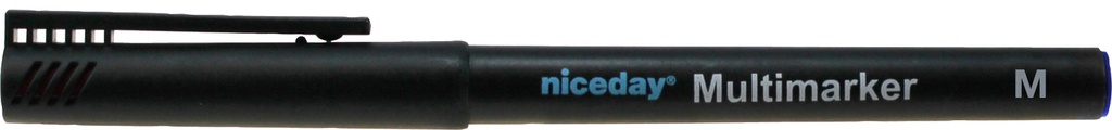Märkpenna Niceday med perm blå