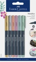 Märkpennor Faber metallic 6/fp