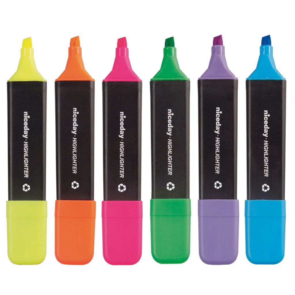 Överstrykpenna Niceday 6-set