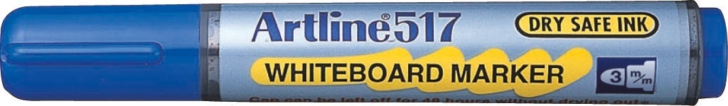 Whitebord-penna Artline 517 rund  blå