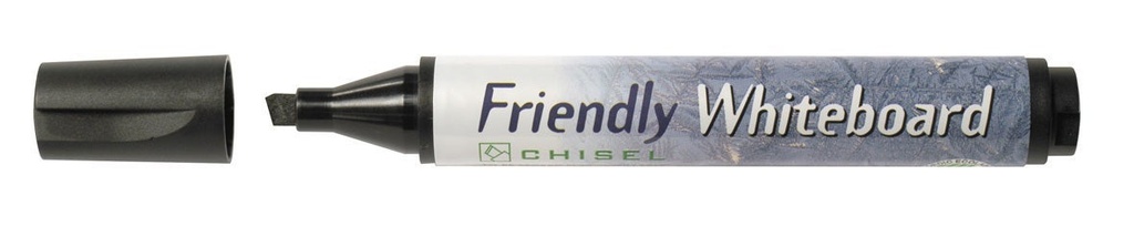 Whiteboardpenna Friendly sned svart