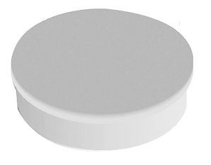 Magnet rund  20 mm vit 10 st/fp