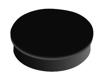 Magnet rund  20 mm svart 10 st/fp