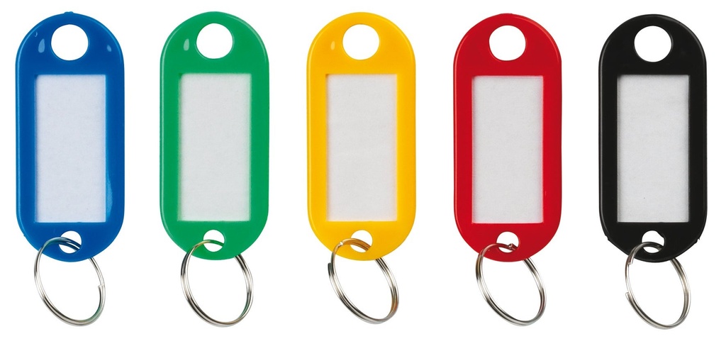 Nyckelbricka sorterade färger 100-pack