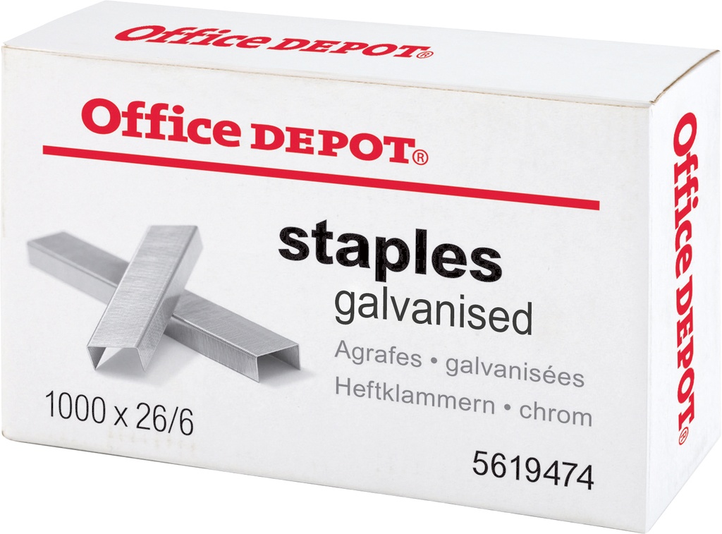Häftklammer Office 26/6 1000/f