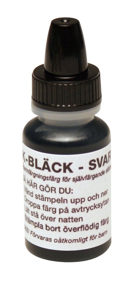 Stämpelfärg 10ml svart