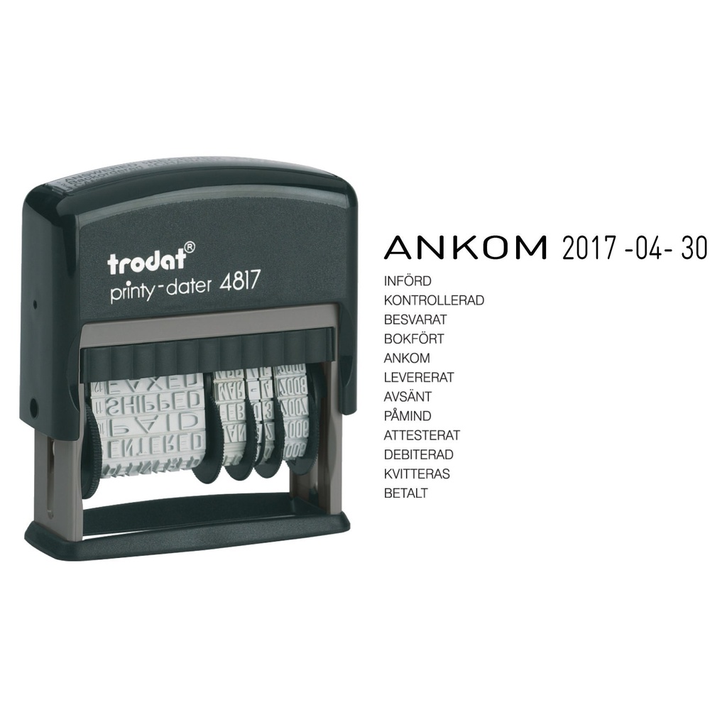 Stämpel Datum/Text Trodat 4817