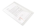 Kuvertmapp A4 transparent visitkortsficka