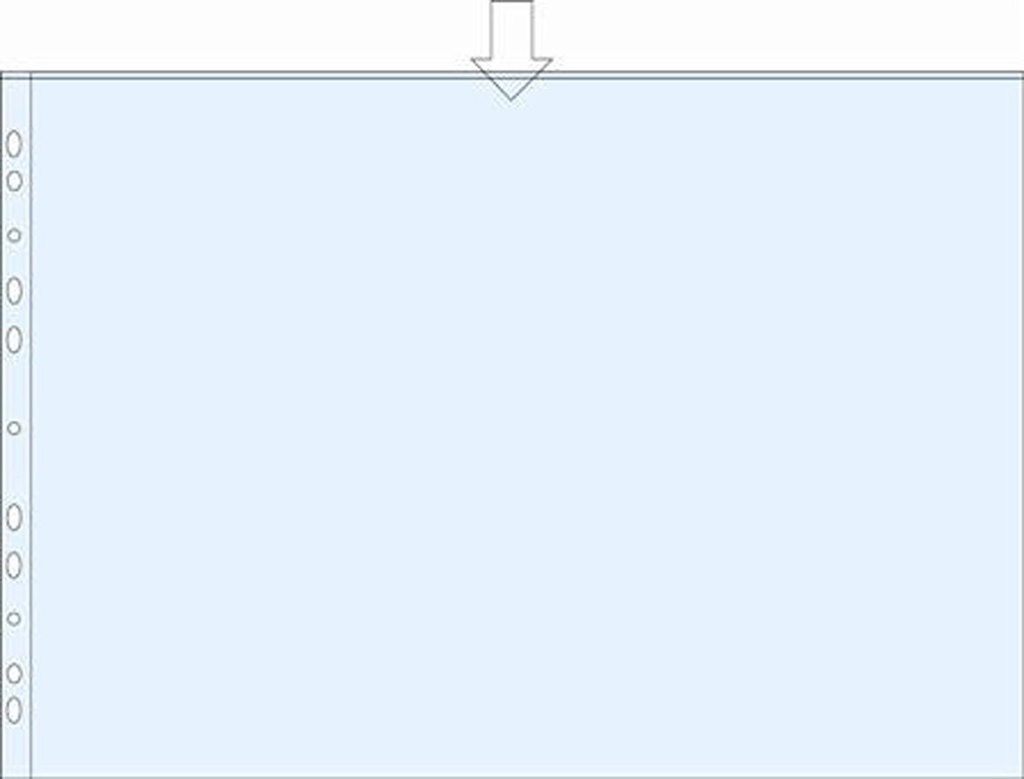 Plastficka A3L PP 0,11 präglad 10/fp