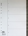 Register flikförstärkt A4 1-5