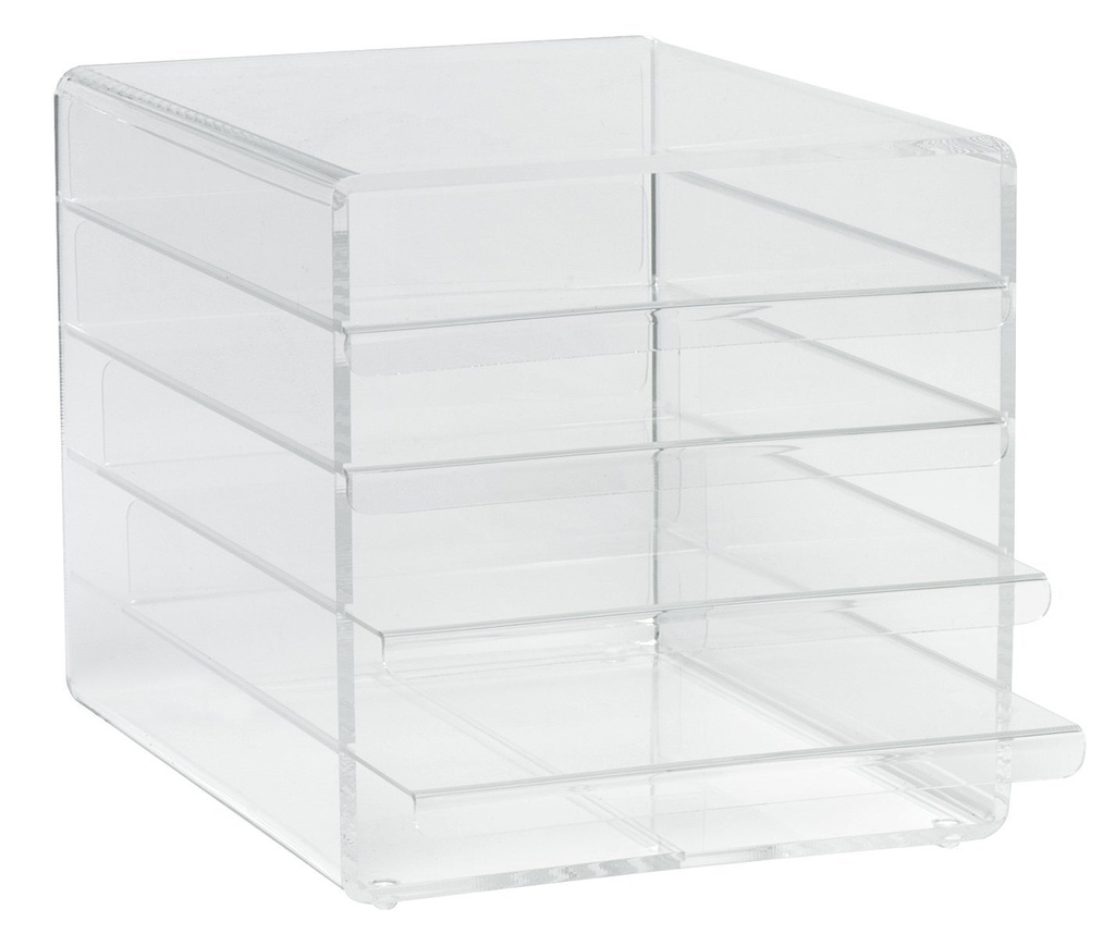 Förvaringsfack / Brevkorg Kuben 5-fack A4 transparent