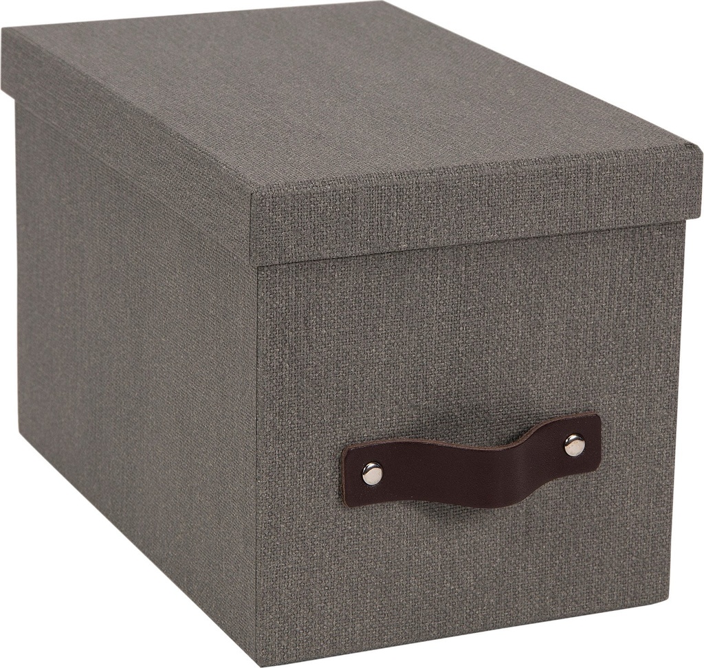 Förvaringsbox Kristina canvas grå