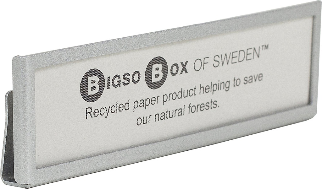 Etiketthållare horisontell 4 st/fp Bigso