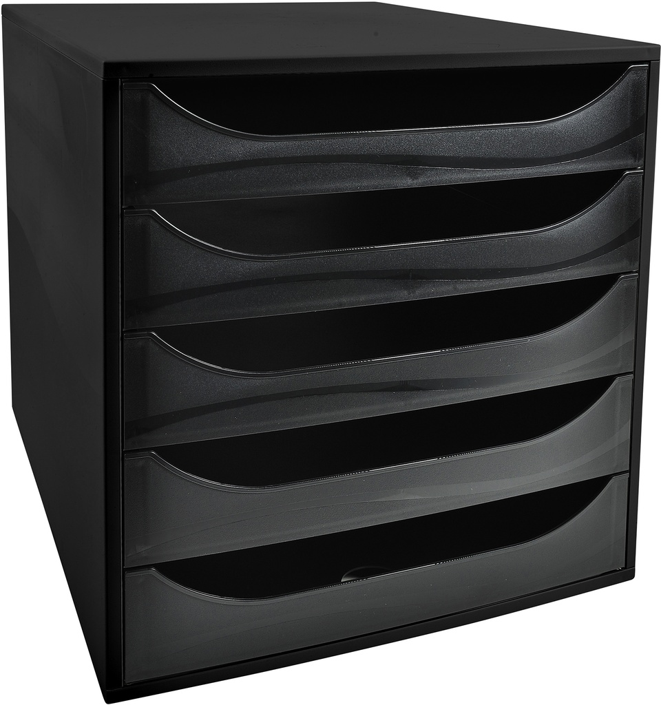 Förvaringsbox  5-låd svart