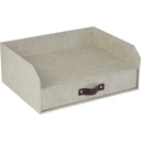 Brevkorg Bigso Walter med låda canvas linen