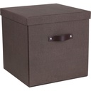 Förvaringsbox Bigso Logan canvas brun