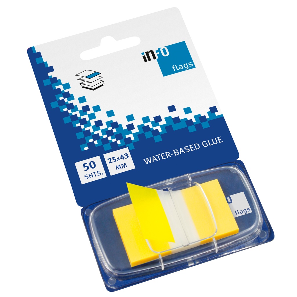Märkflik Infoflags Index gul 50/fp