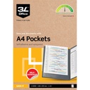 Plastfodral 3L självhäftande A4 10 st/fp