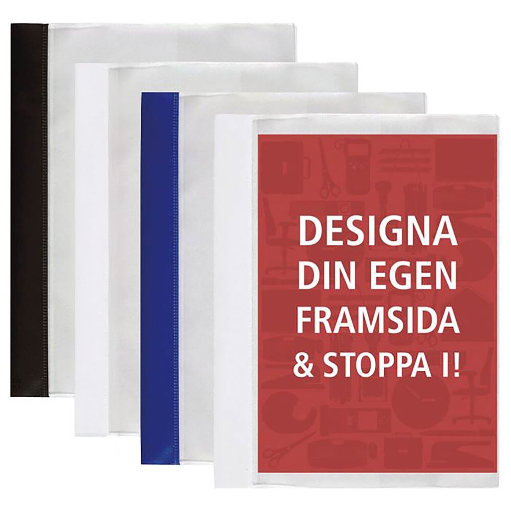 Offertmapp A4 med ficka svart