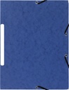Snoddmapp A4 3-klaff blå