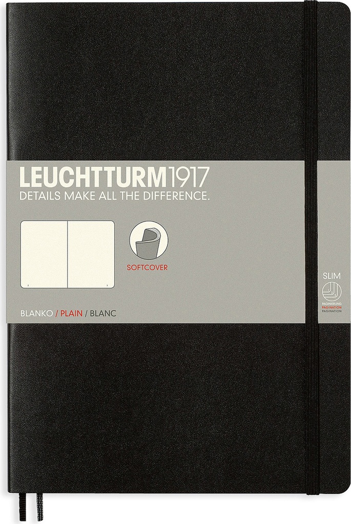 Anteckningsbok B5 soft bla sva