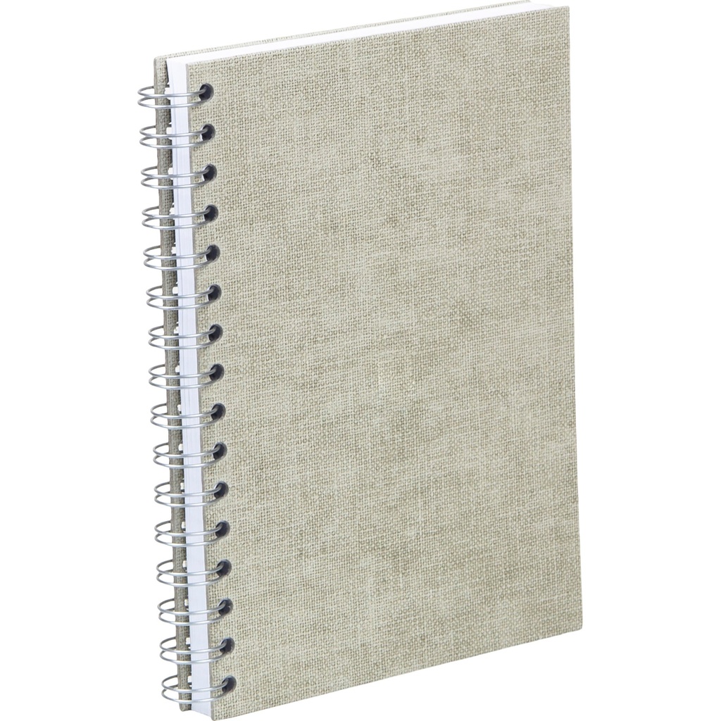 Anteckningsbok Bigso A5 olinjerad canvas linen