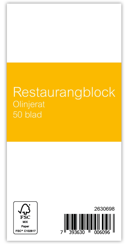 Restaurangblock 50bl olinj
