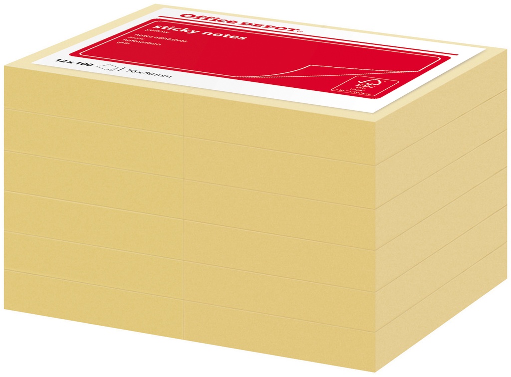 Notis Office Depot 51x76 gul