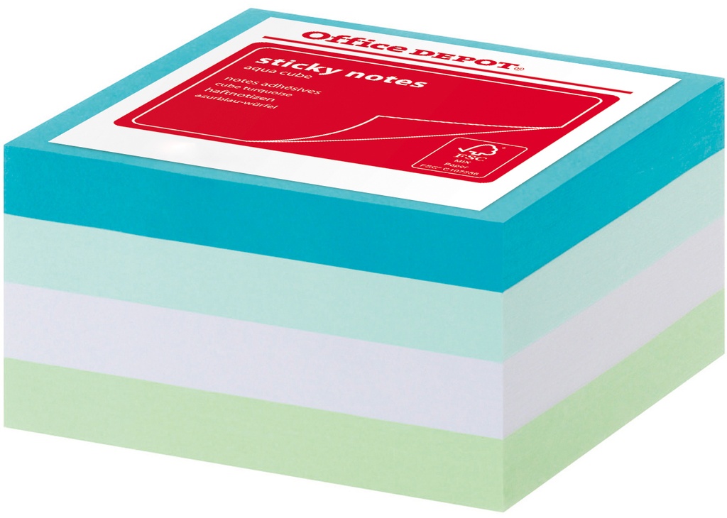 Notiskub Office 76x76mm aqua