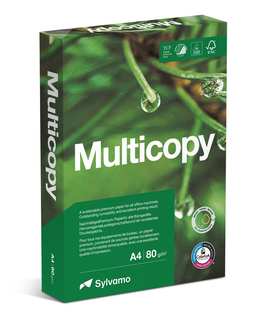 Kopieringspapper Multicopy A4 80g 500/pk