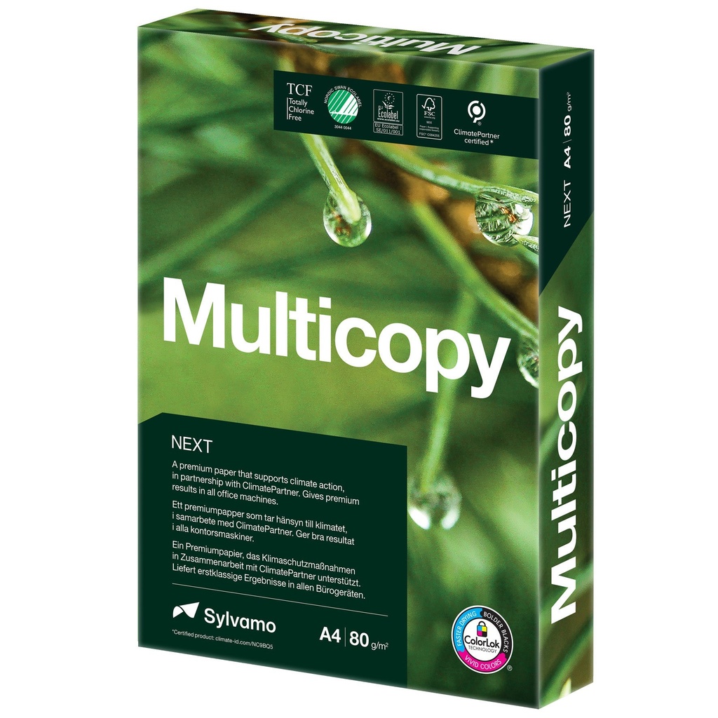 Kopieringspapper Multicopy Next A4 80g 500/pkt