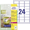 Etikett L4773 63,5x33,9mm 480f