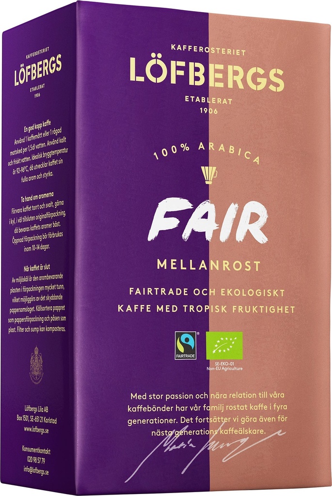 Kaffe Löfbergs Mellanrost Fair Eko 450 g