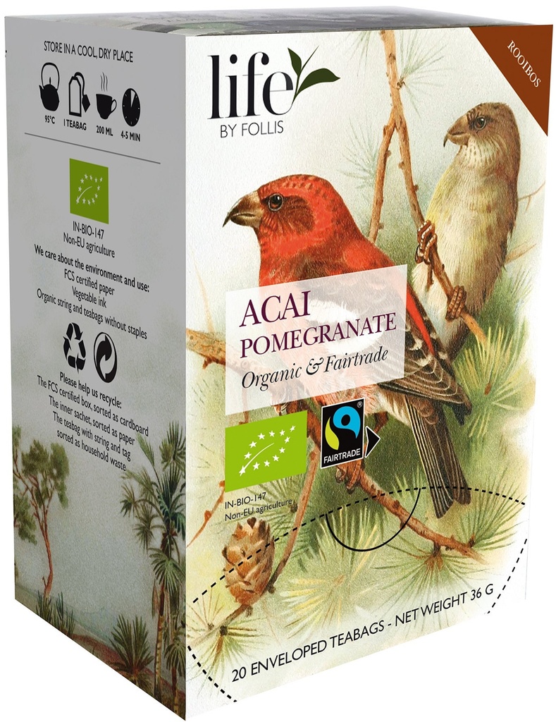 Te Acai granatäpple 20 st/fp