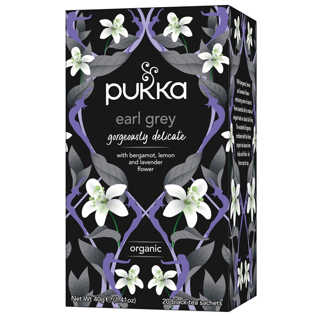 Te Pukka svart Gorgeous Earl Grey Eko 20 st/fp