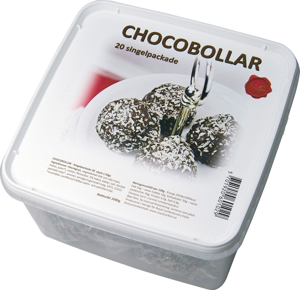 Chocobollar singelpack 1 kg 20-pack