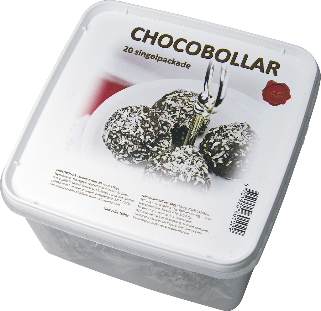 Chocobollar singelpack 1kg 20p