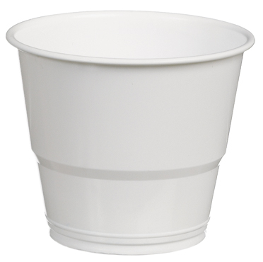 Bägare plast  21cl vit  80/rör