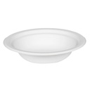 Tallrik djup bagasse Ø180 mm vit 50 st/fp