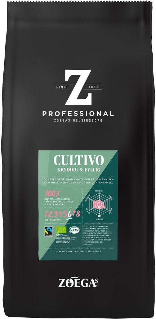 Kaffe Zoegas Cultivo (Hazienda) Hela Bönor 750 g Eko