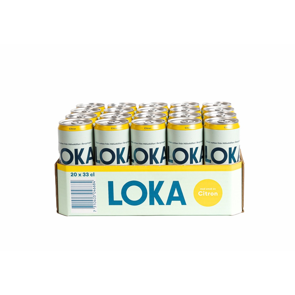 Loka Citron 33cl sleek can