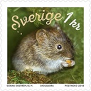 Tilläggsfrimärke Skogssork 1 kr 100 st/rulle