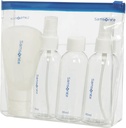 Reseflaskor x4 transparent necessär Samsonite