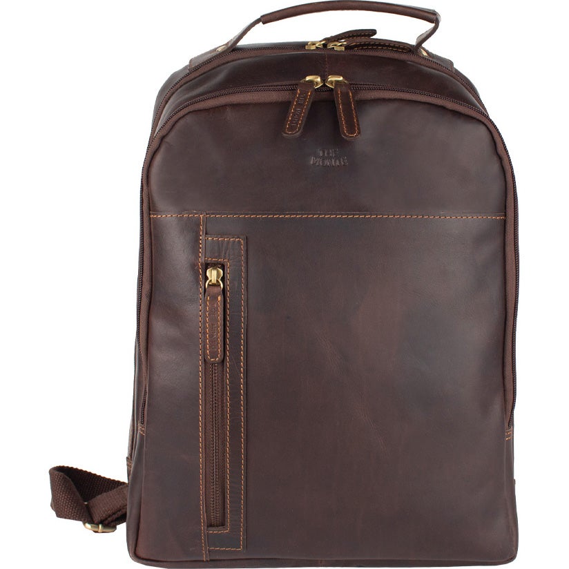 Datorryggsäck skinn 13,3" Brun