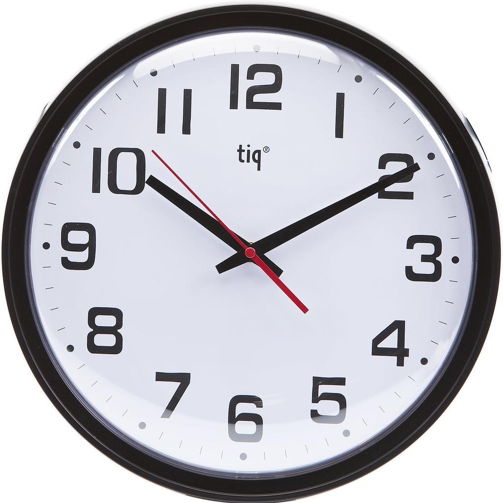 Väggklocka Classic Ø 348 mm svart Tiq