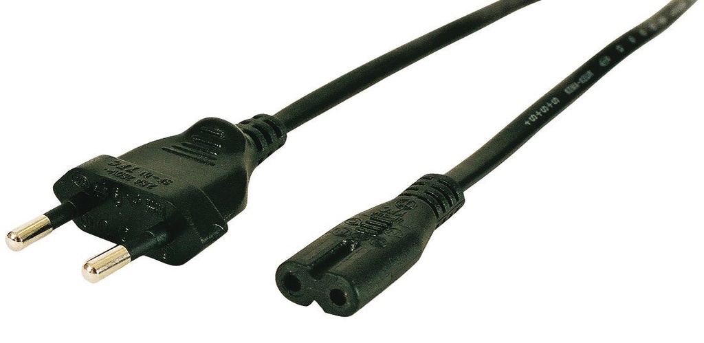 Nätkabel Euro Ojordad 1,8 Meter Svart