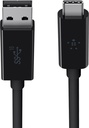 USB-Kabel Typ C ha - Typ A ha 3.1 Belkin  Svart